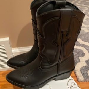 Steve Madden cowboy boots.